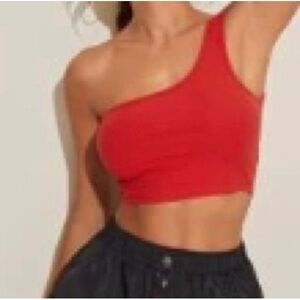 Red crop top